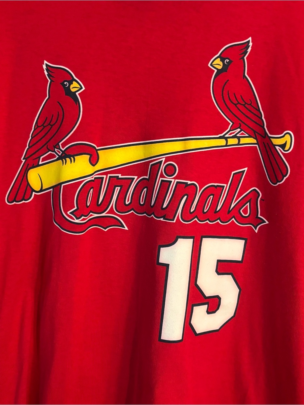 Majestic Red St. Louis Cardinals Jim Edmonds # 15 Shirt-Jersey - Picture 3 of 7